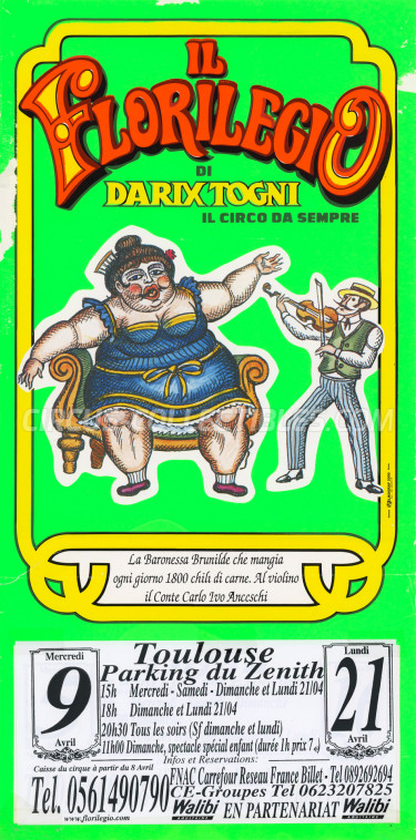 Darix Togni Circus Poster - Italy, 2003