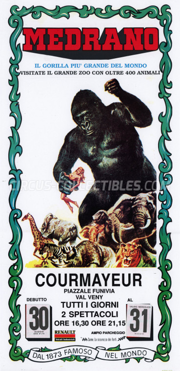 Medrano (Casartelli) Circus Poster - Italy, 1989