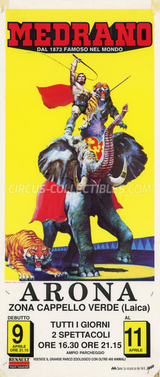 Medrano (Casartelli) Circus Poster - Italy, 1989