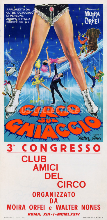 Moira Orfei Circus Poster - Italy, 1974