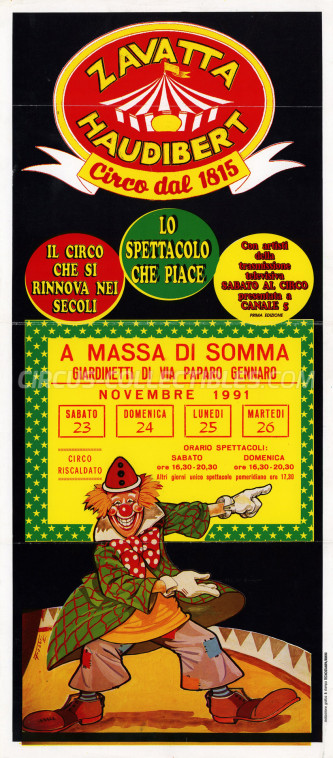 Zavatta Haudibert Circus Poster - Italy, 1991
