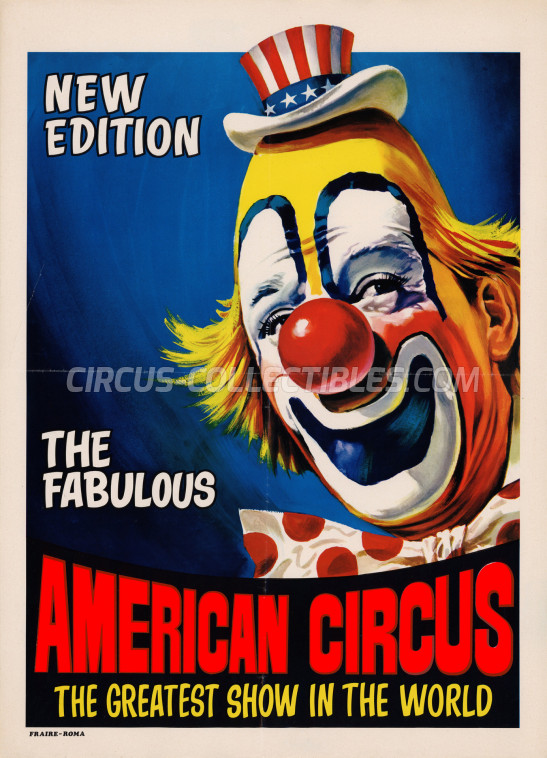 American Circus (Togni) Circus Poster - Italy, 1970