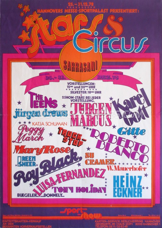 Sarrasani Circus Poster - Germany, 1978