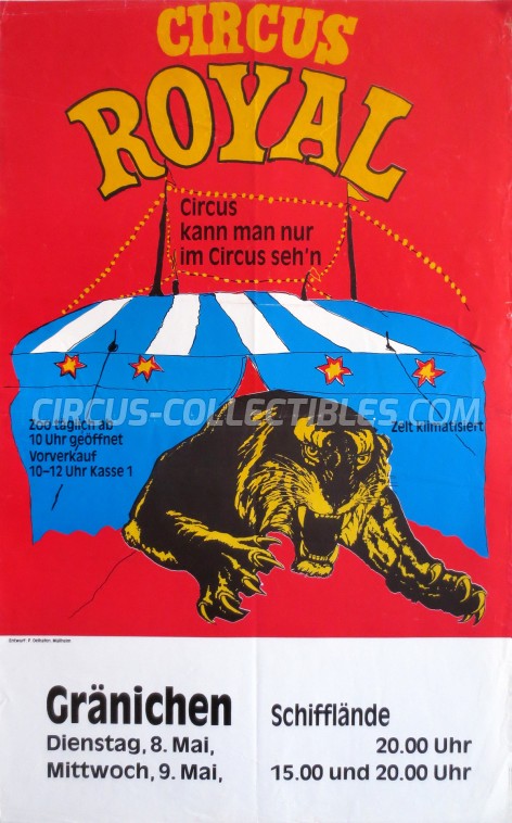 Royal (CH) Circus Poster - Switzerland, 1984