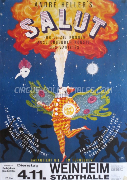 Salut Circus Poster - Germany, 1986
