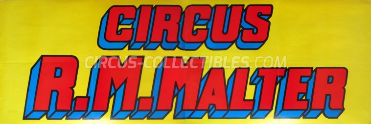 R.M. Malter Circus Poster - Belgium, 1989