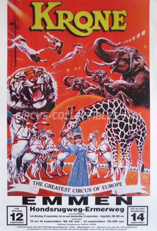 Krone Circus Poster - Germany, 1995