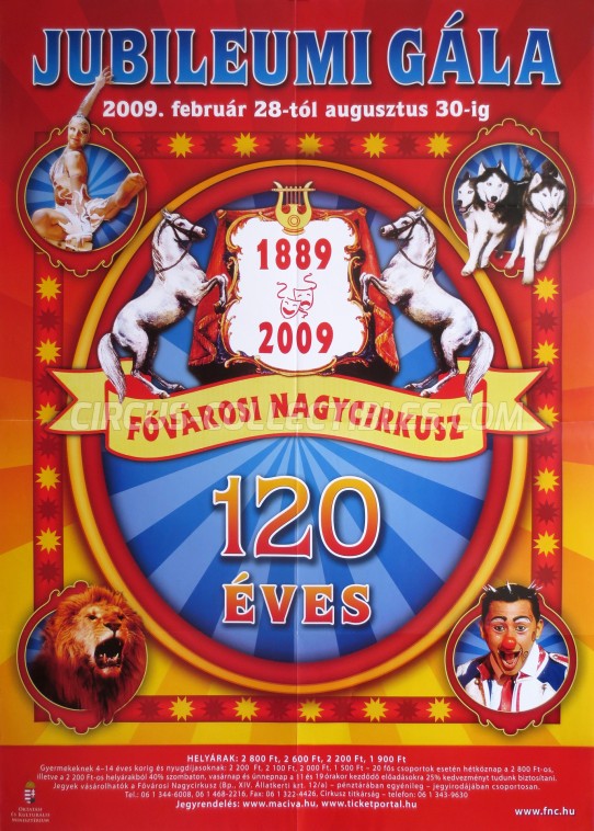 Fovarosi Nagycirkusz Circus Poster - Hungary, 2009