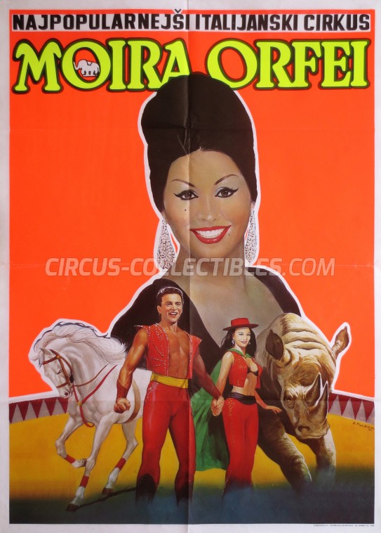Moira Orfei Circus Poster - Italy, 1995