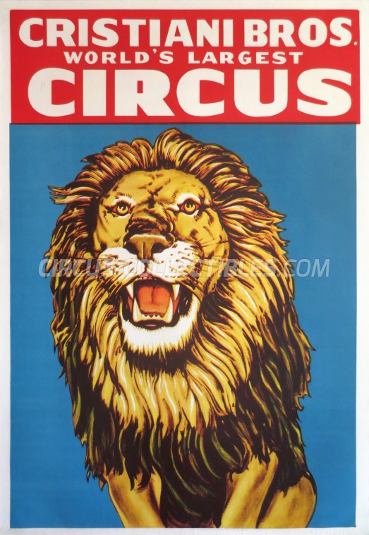 Cristiani Bros. Circus Circus Poster - USA, 0