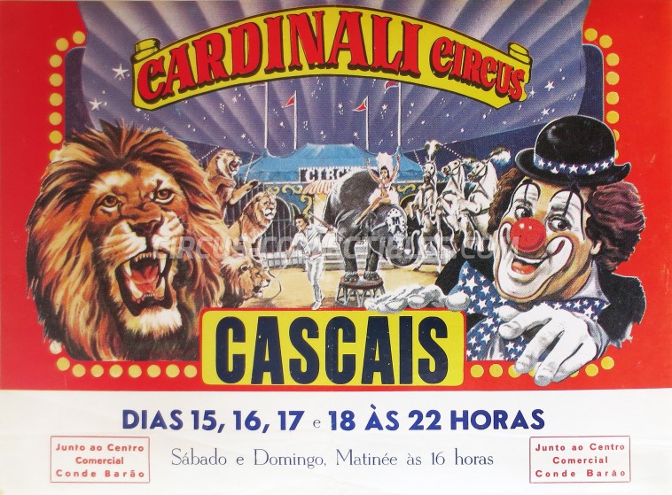 Cardinali Circus Circus Poster - Portugal, 1987