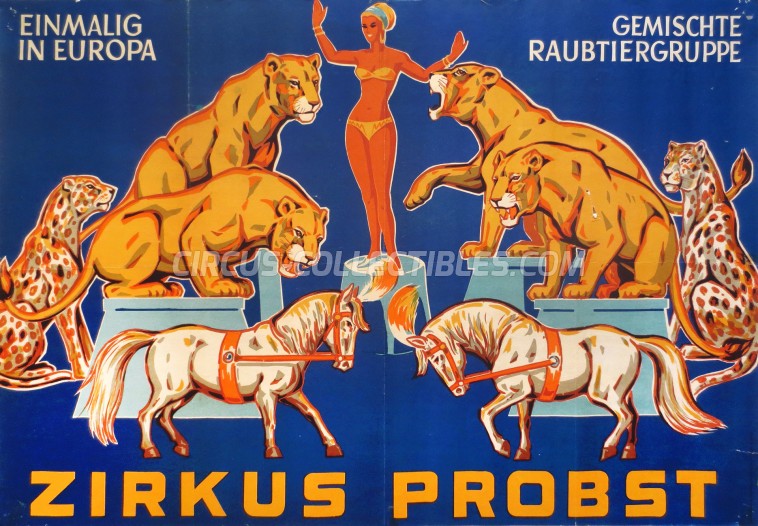 Probst Circus Poster - Germany, 1967
