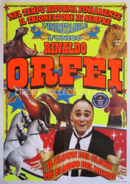 Rinaldo Orfei Circus Poster - Italy, 2012