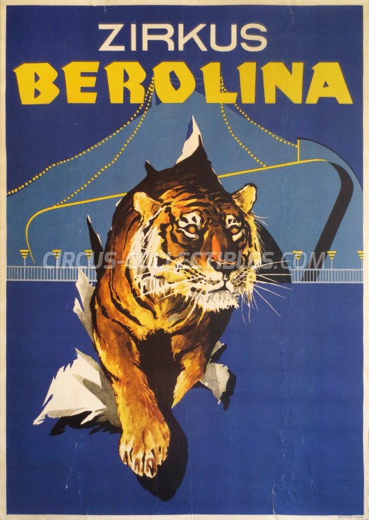 Berolina Circus Poster - Germany, 1970