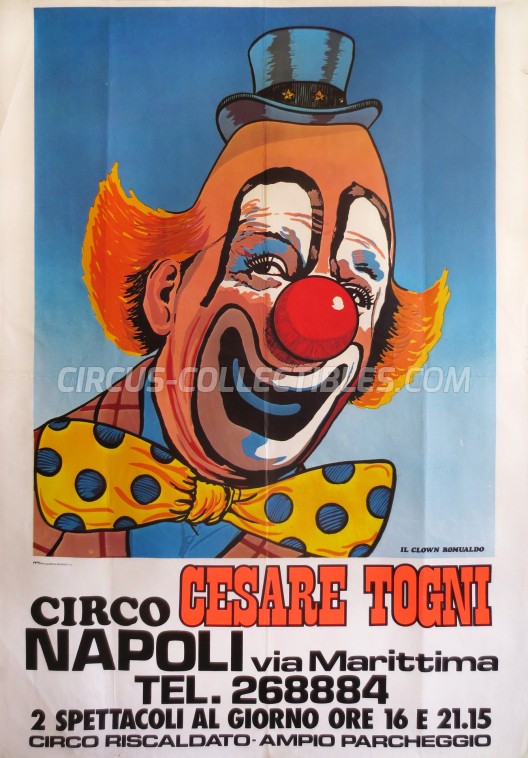 Cesare Togni Circus Poster - Italy, 1981