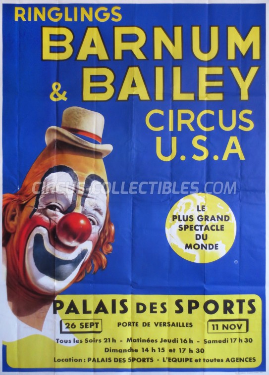 Ringling Bros. and Barnum & Bailey Circus Circus Poster - USA, 1963
