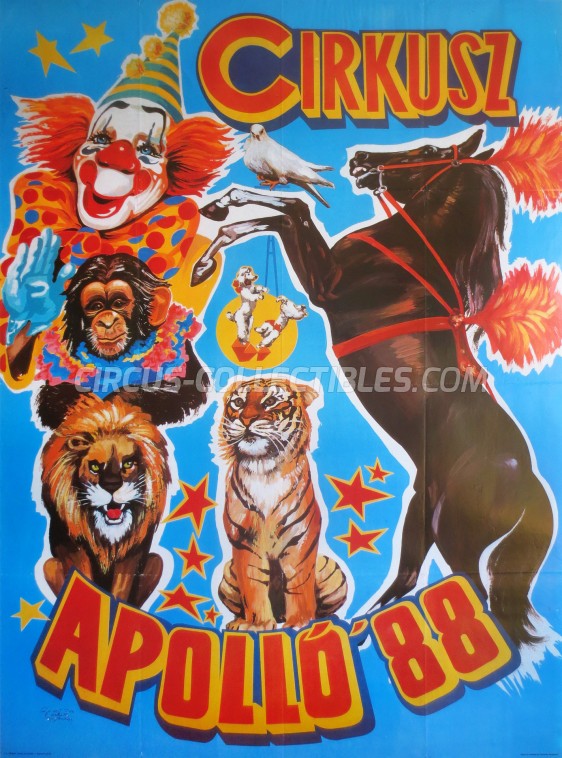 Apollo (HU) Circus Poster - Hungary, 1988