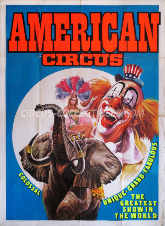 American Circus (Togni) Circus Poster - Italy, 1980