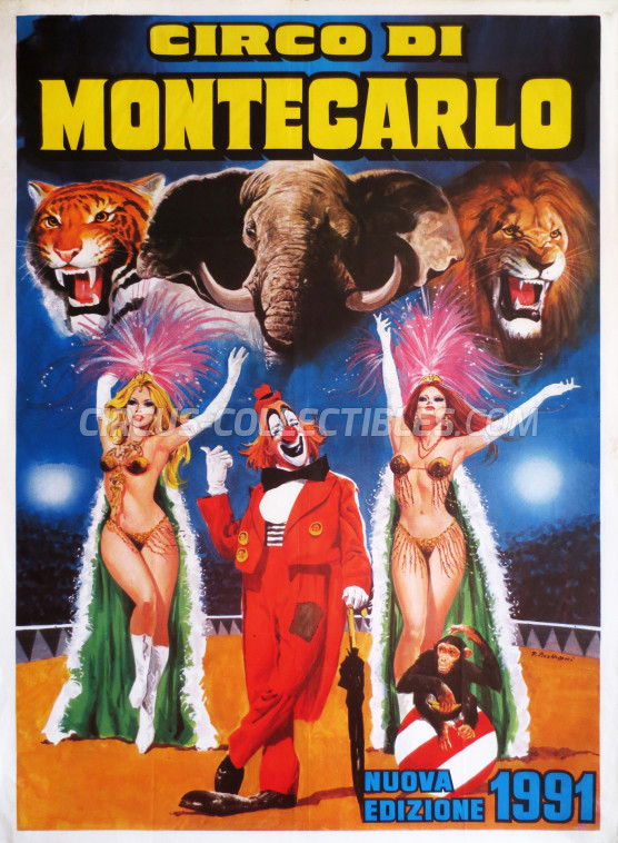 Circo di Montecarlo Circus Poster - Italy, 1991