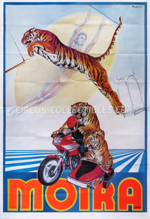 Moira Orfei Circus Poster - Italy, 1985