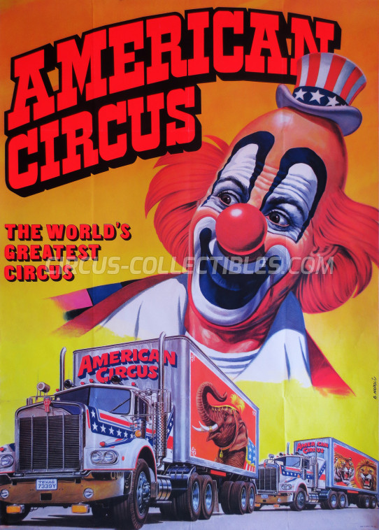 American Circus (Togni) Circus Poster - Italy, 1983