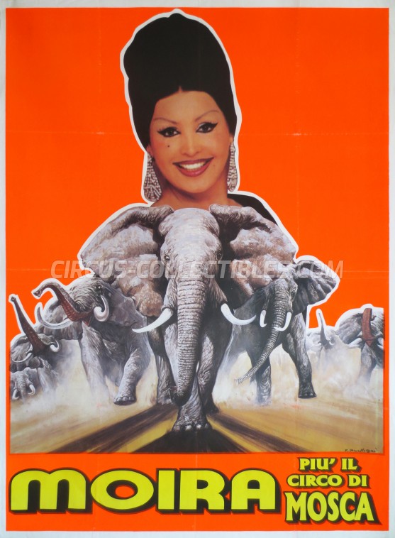 Moira Orfei Circus Poster - Italy, 1999