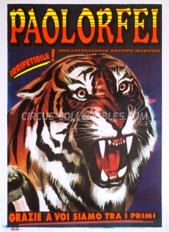 Paolo Orfei Circus Poster - Italy, 2001
