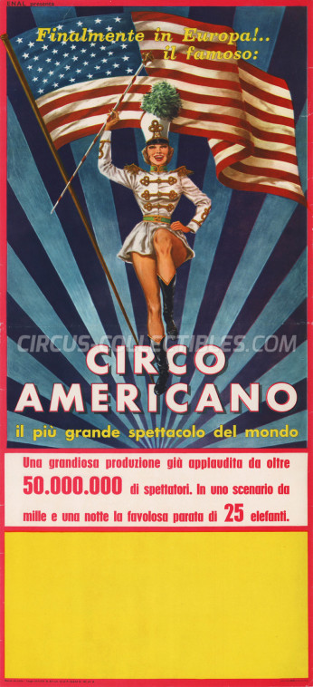 American Circus (Togni) Circus Poster - Italy, 1964