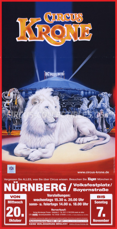 Krone Circus Poster - Germany, 2010