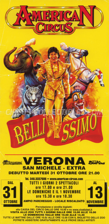 American Circus (Togni) Circus Poster - Italy, 2006