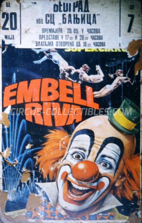 Embell Riva Circus Poster - Italy, 1981