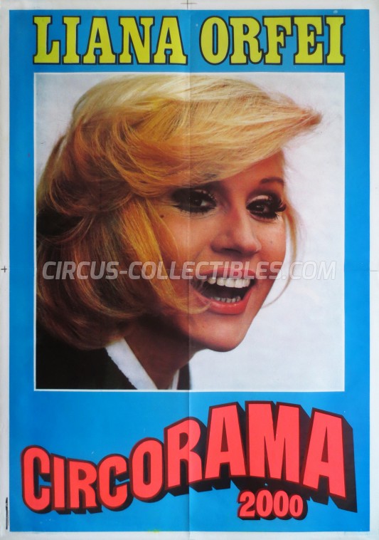 Liana Orfei Circus Poster - Italy, 1983