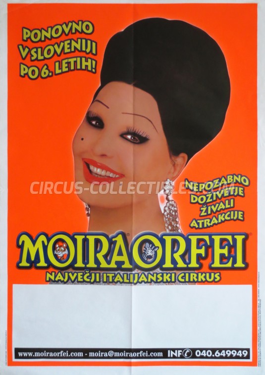 Moira Orfei Circus Poster - Italy, 2004