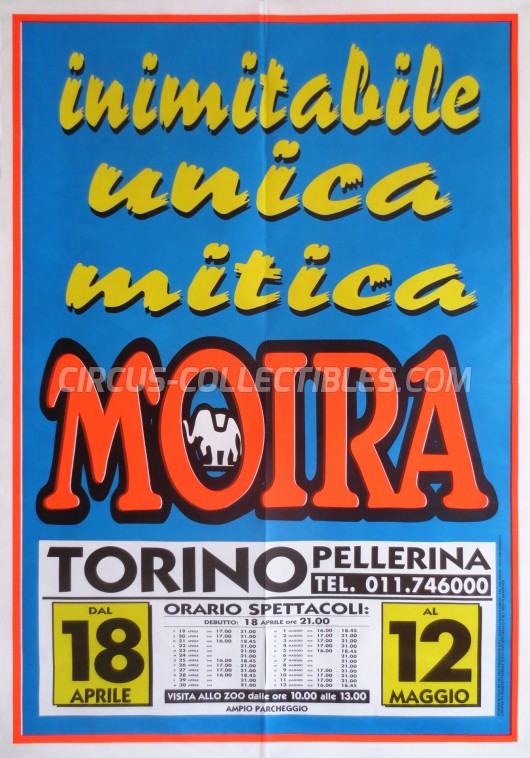 Moira Orfei Circus Poster - Italy, 2002