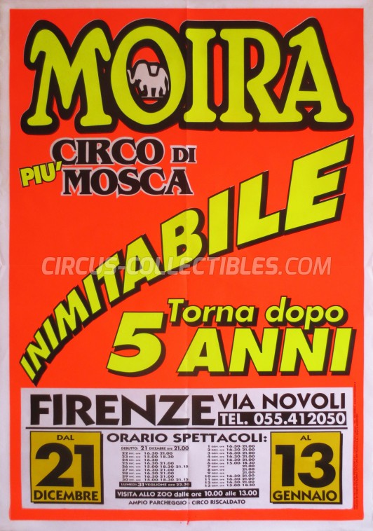 Moira Orfei Circus Poster - Italy, 2001
