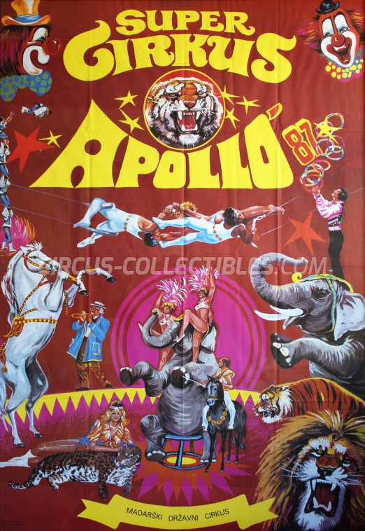 Apollo (HU) Circus Poster - Hungary, 1987