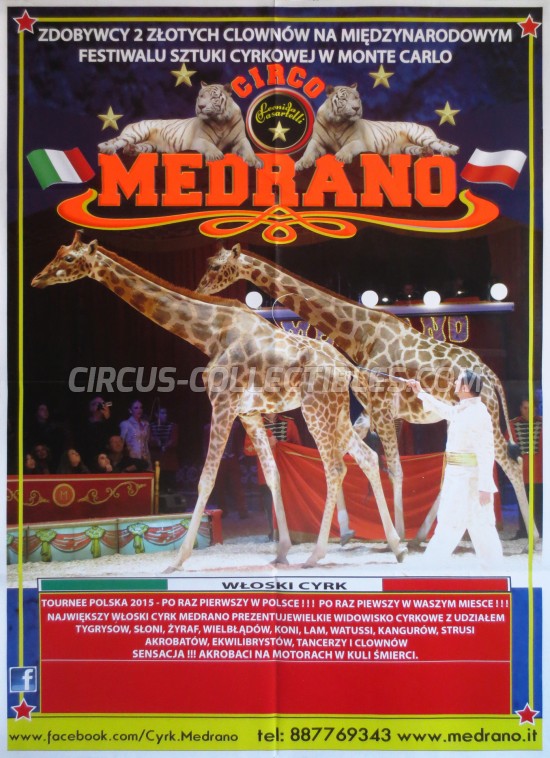 Medrano (Casartelli) Circus Poster - Italy, 2015