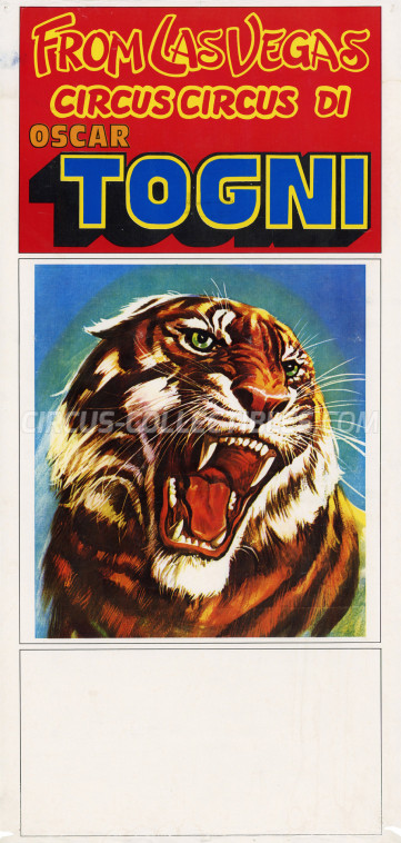 Oscar Togni Circus Poster - Italy, 1983