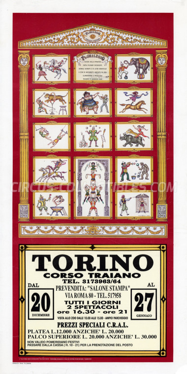 Darix Togni Circus Poster - Italy, 1990