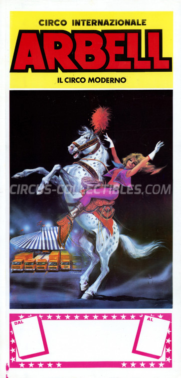 Arbell Circus Poster - Italy, 1989