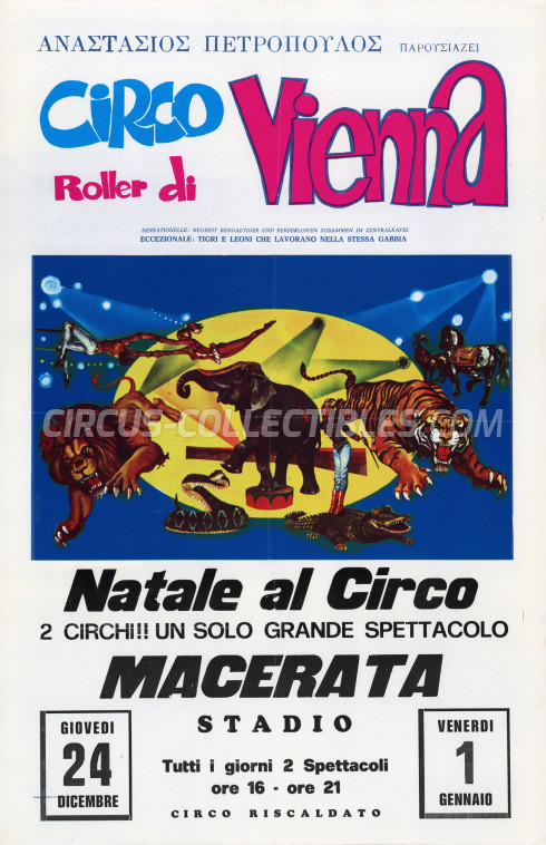 Roller di Vienna Circus Poster - Italy, 1981