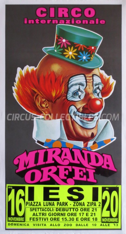 Miranda Orfei Circus Poster - Italy, 2006