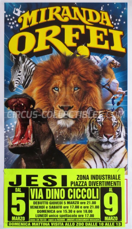 Miranda Orfei Circus Poster - Italy, 2009