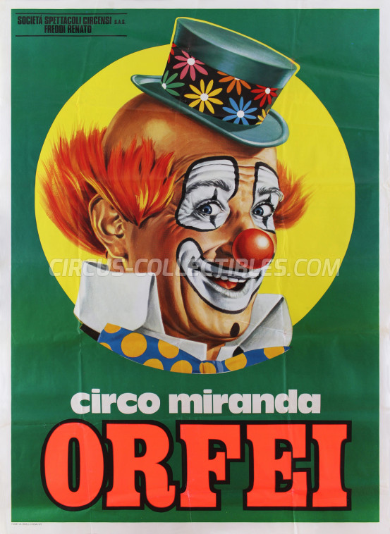 Miranda Orfei Circus Poster - Italy, 1975