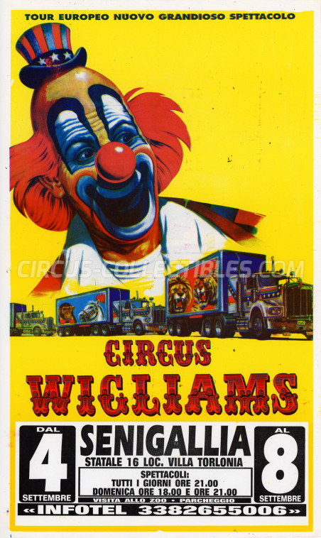 Wigliams Circus Poster - Italy, 0