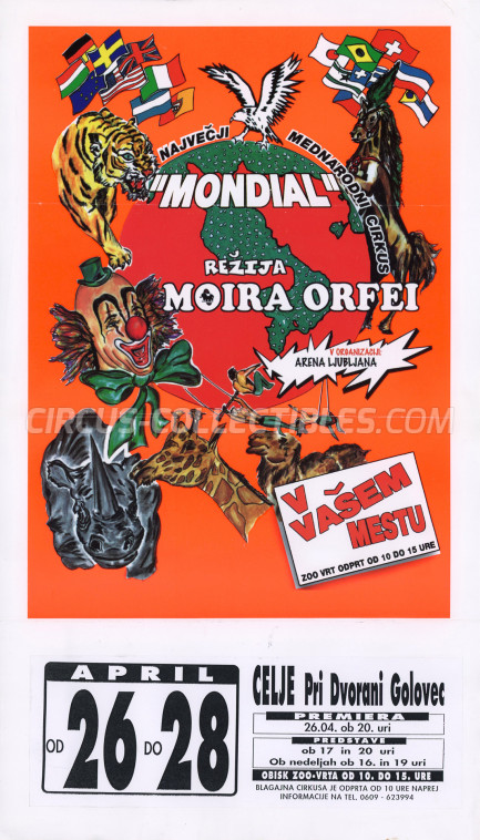 Moira Orfei Circus Poster - Italy, 1998