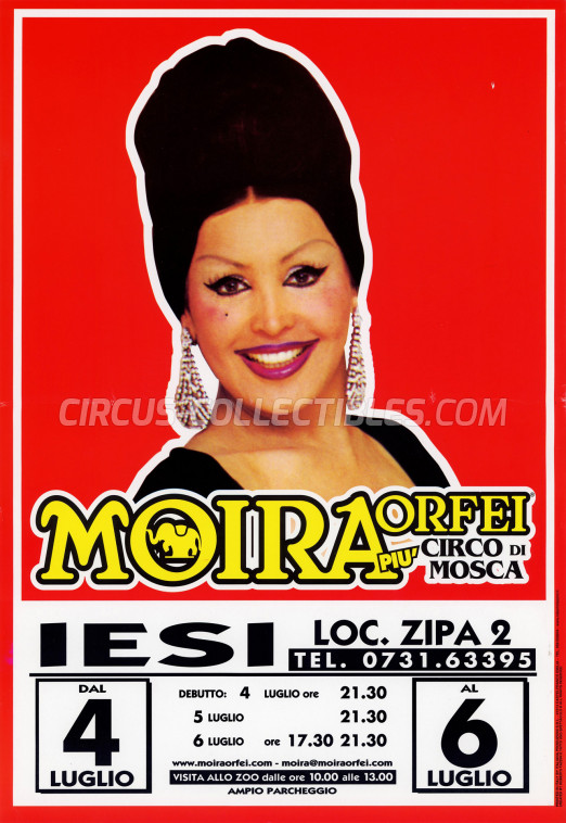 Moira Orfei Circus Poster - Italy, 2003