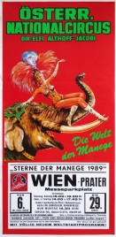 Österreichischer Nationalcircus Elfi Althoff-Jacobi Circus poster - Austria, 1989