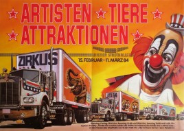 Artisten-Tiere-Attraktionen 84 Circus poster - Austria, 1984