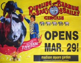 Ringling Bros. and Barnum & Bailey Circus Circus poster - USA, 1990